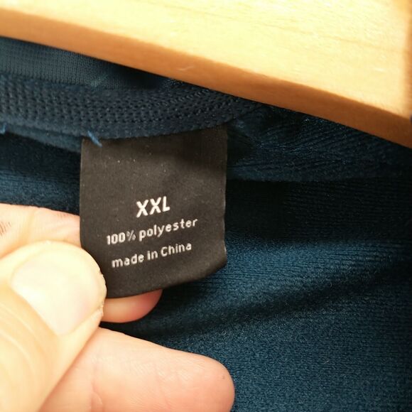 Sean John Men's Full Zip Bomber Jacket Blue XXL 2XL Geometric Zip Sleeve - Picture 13 of 16